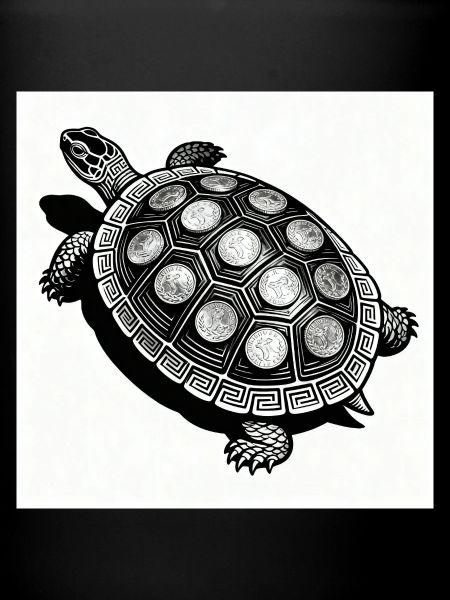 Münz-Schildkröte Geometrie