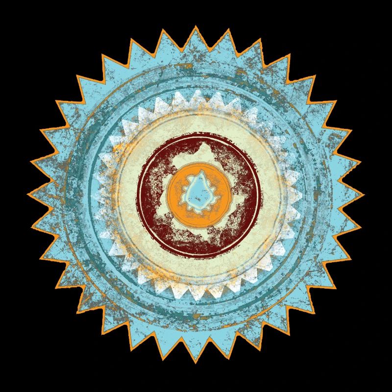 Cercle Mandala Vintage Texture