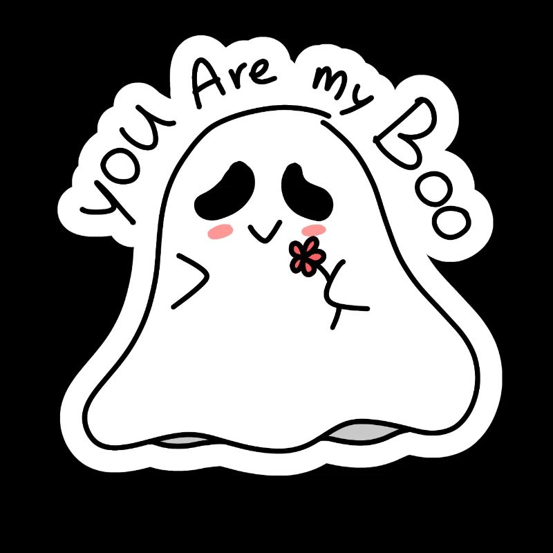 Du bist mein Boo Geist Illustration