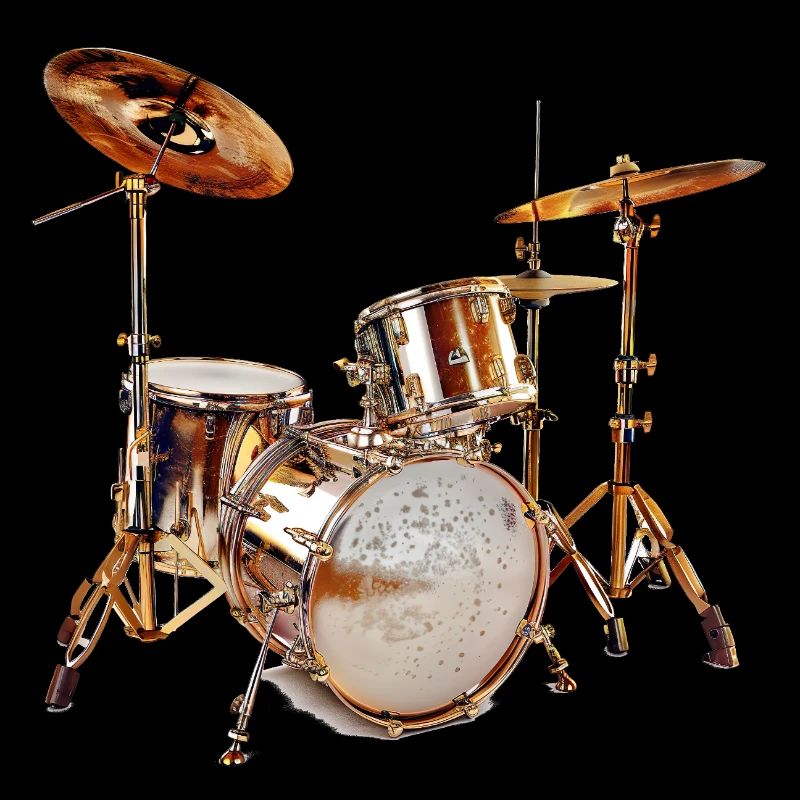 Drumset im Rampenlicht