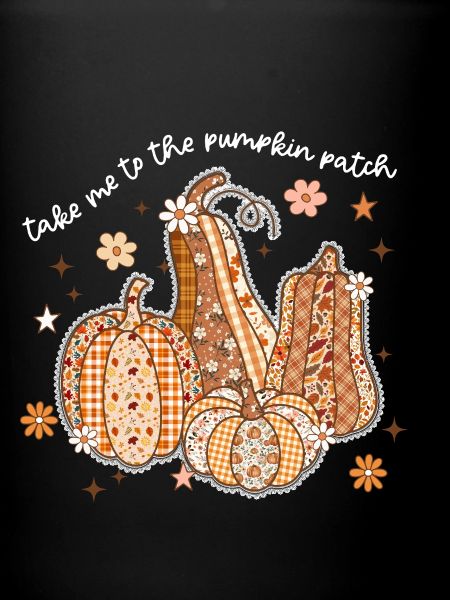 Patchwork Citrouilles Motif Automne