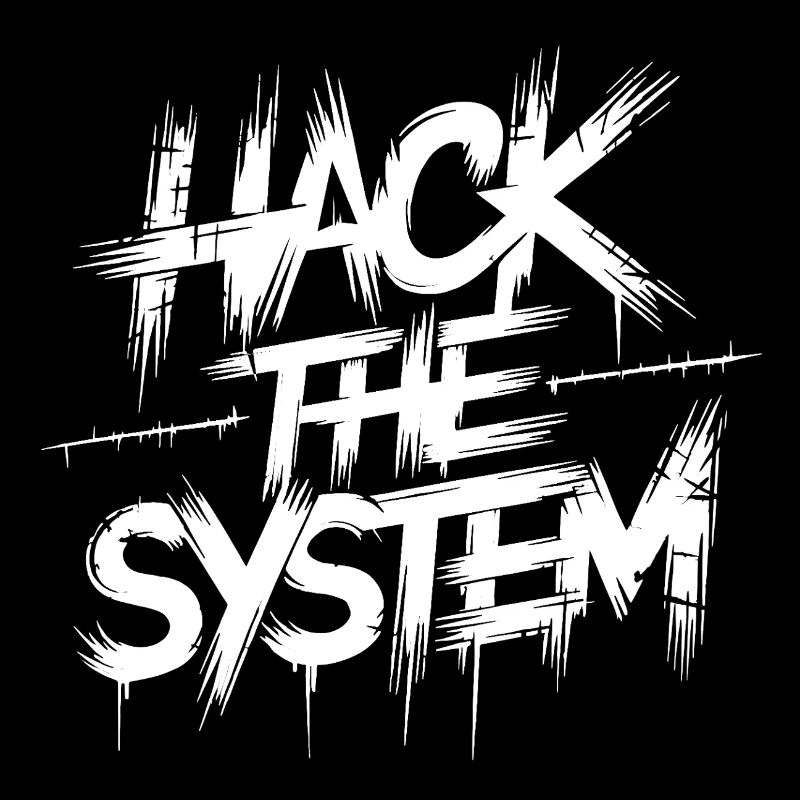 Hack the System Graffiti