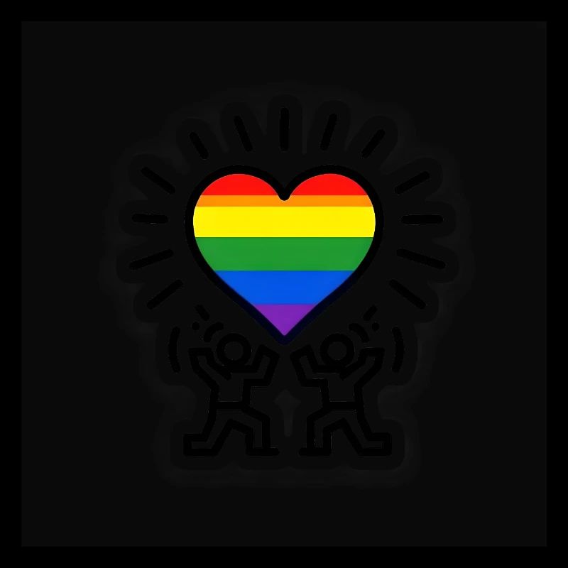 Célébration de l’arc-en-ciel du cœur