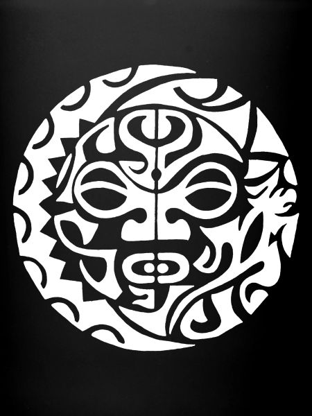 Polynesischer Schädel (weiß)
