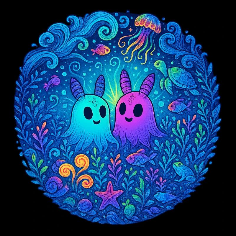 Underwater Friends: Glowing Ghosts