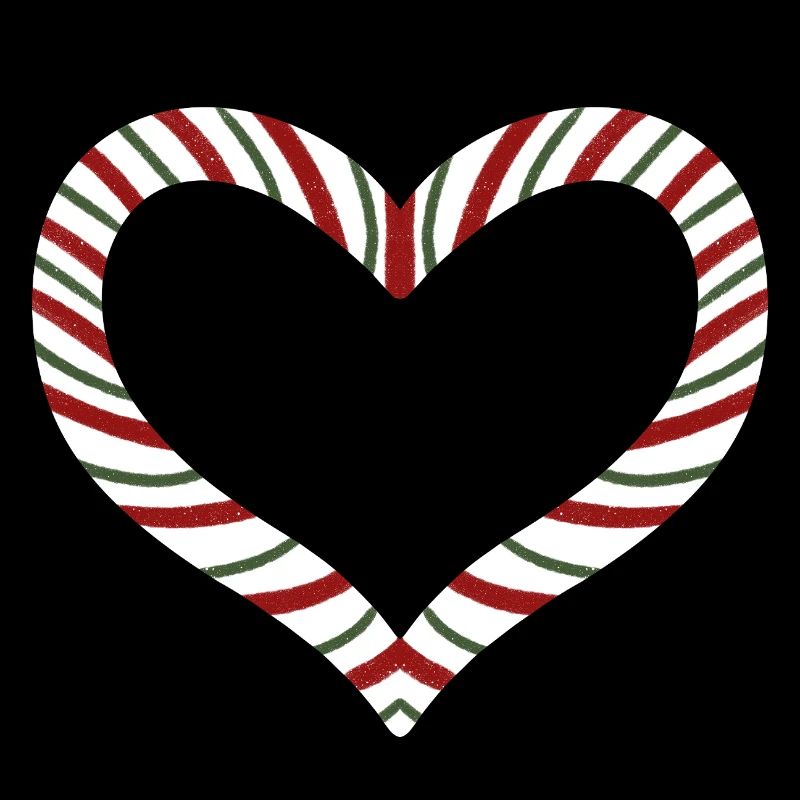 Candy Cane Rayé Coeur