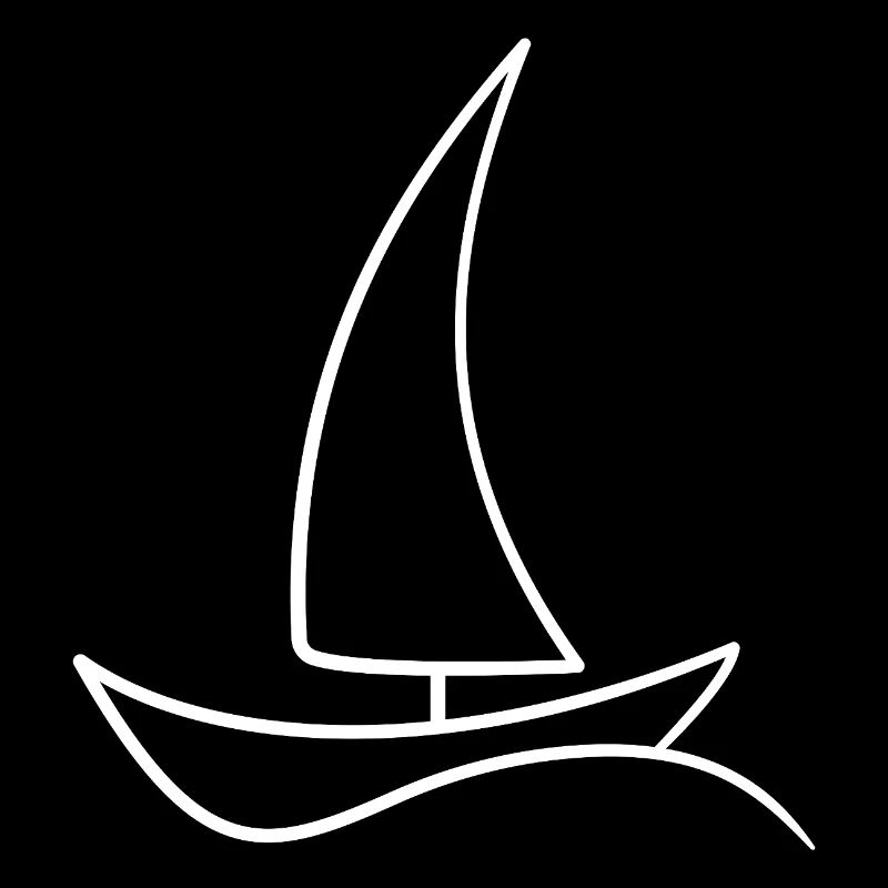 Sailboat Sketch – Maritime Motif for Vacation
