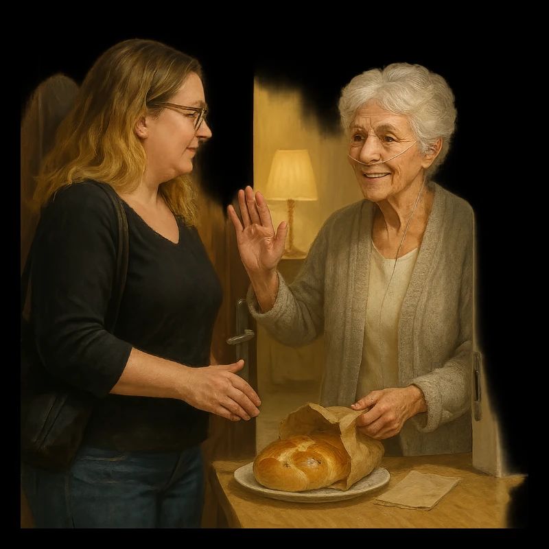 Scène de quartier conviviale