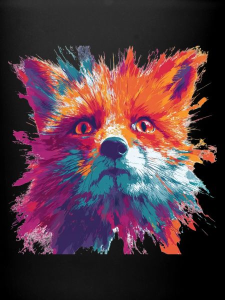 Intense_Fox_Face_Abstract_Painting