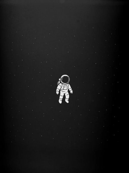 Astronaute Seul dans le Vide