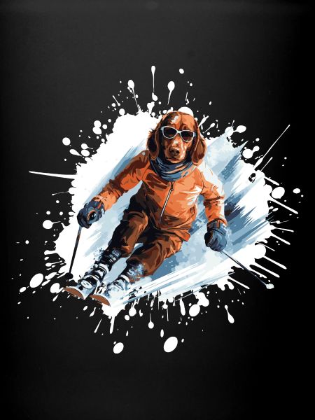 Teckel Chien Teckel Ski Ski