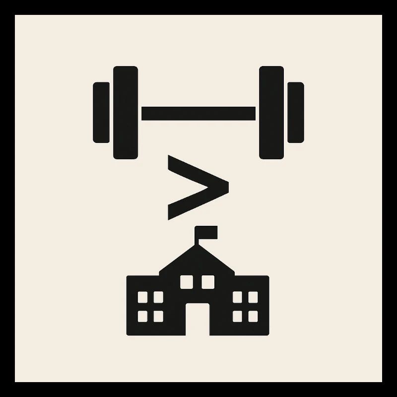 Emblème de la force sur l’école