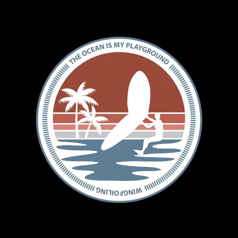 Motif Wingfoil Océan