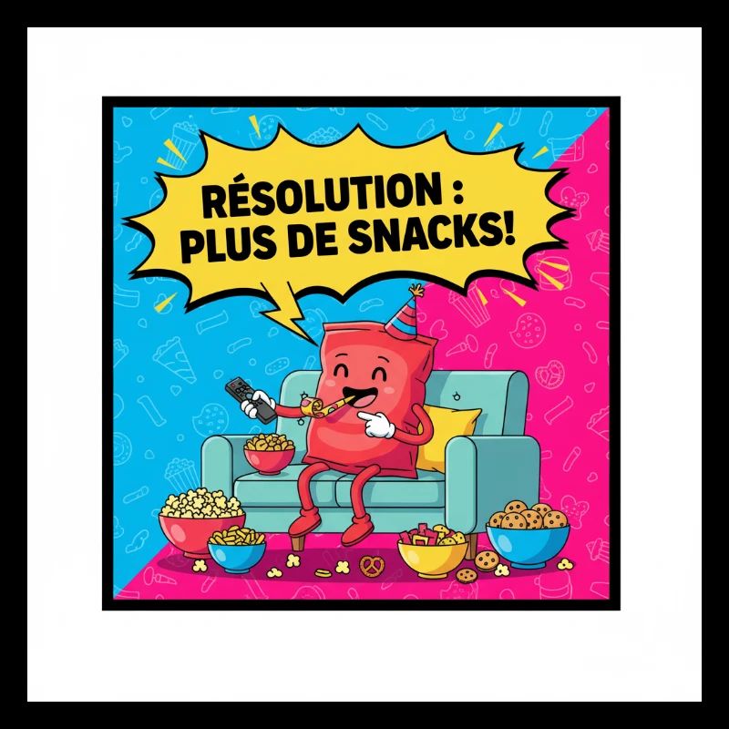 Fête de Snacks Dessin Popcorn