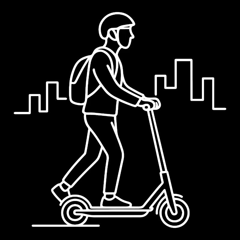 E-Scooter Driver Sketch – Urban Design