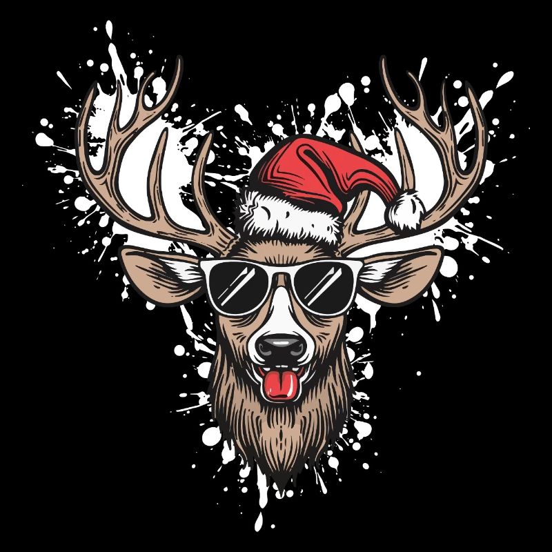 Cerf Noël Drôle