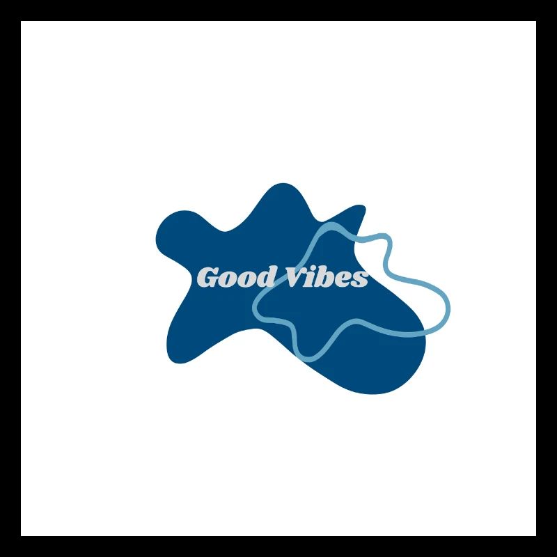 Gute Vibes Blau Logo
