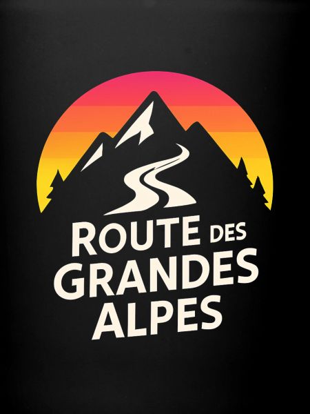 Alps Route Mountain Logo