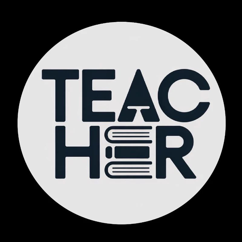 Lehrer Logo mit Büchern