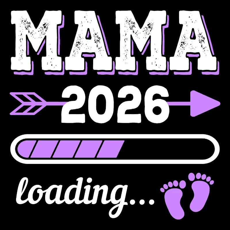 Mama 2026 Loading Schwangerschaft Geschenkidee