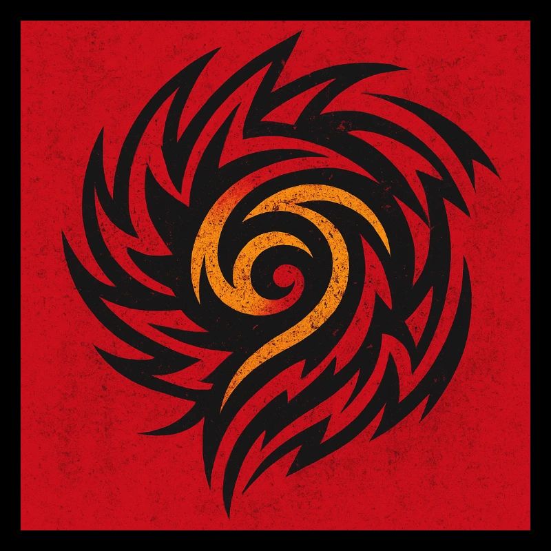 Flammenspirale Tribal