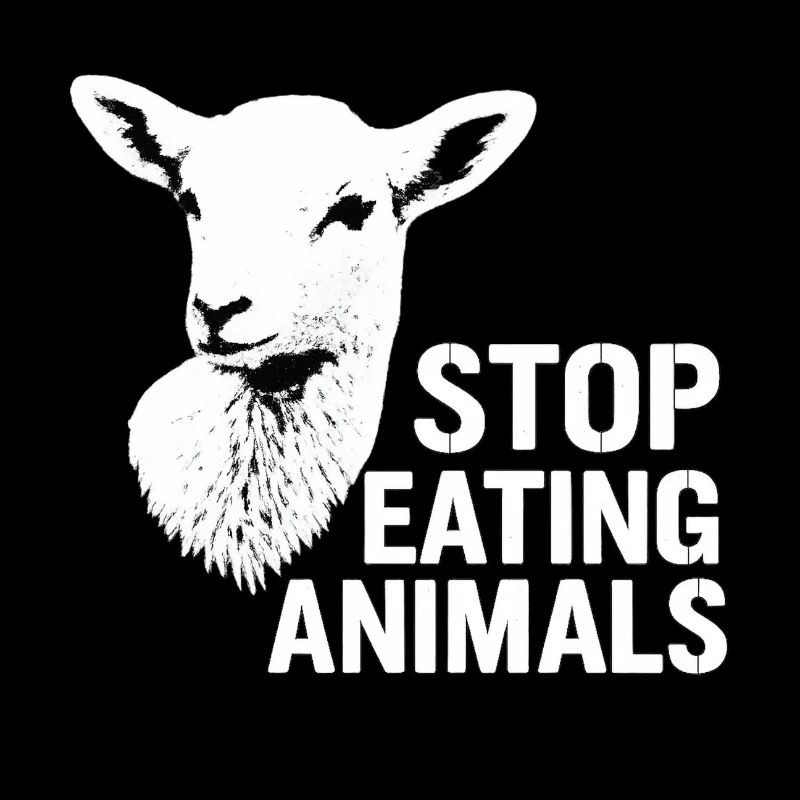 Arrêtez de manger des animaux Message végétalien