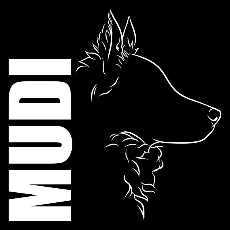 Mudi Profile Dog Dog Wilsigns