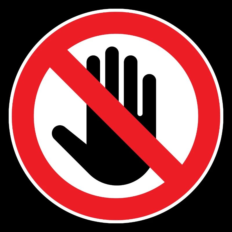 Caution Do Not Touch, Do Not Touch Symbol