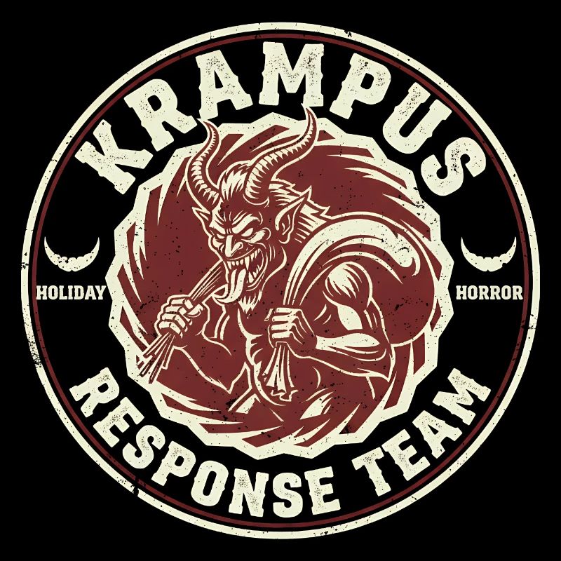 Krampus-Einsatzteam Lustiger Kryptid Krampus