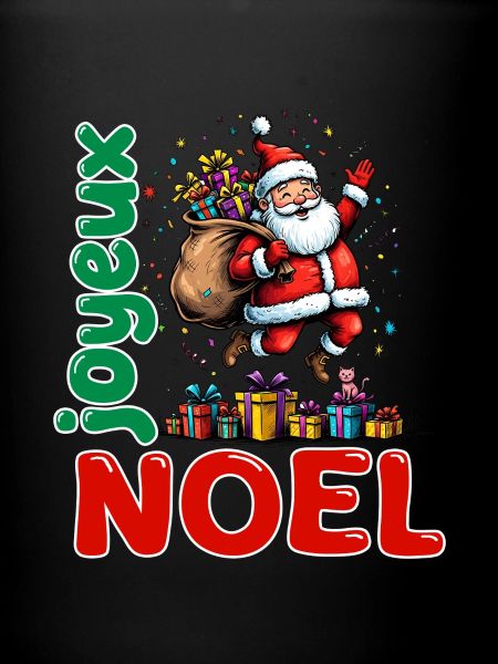 Joyeux Noel Santa Cartoon Cadeaux