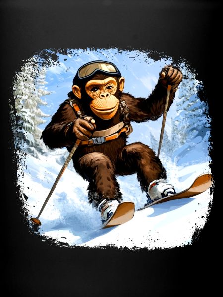 Singe Ski / Singe Skieur