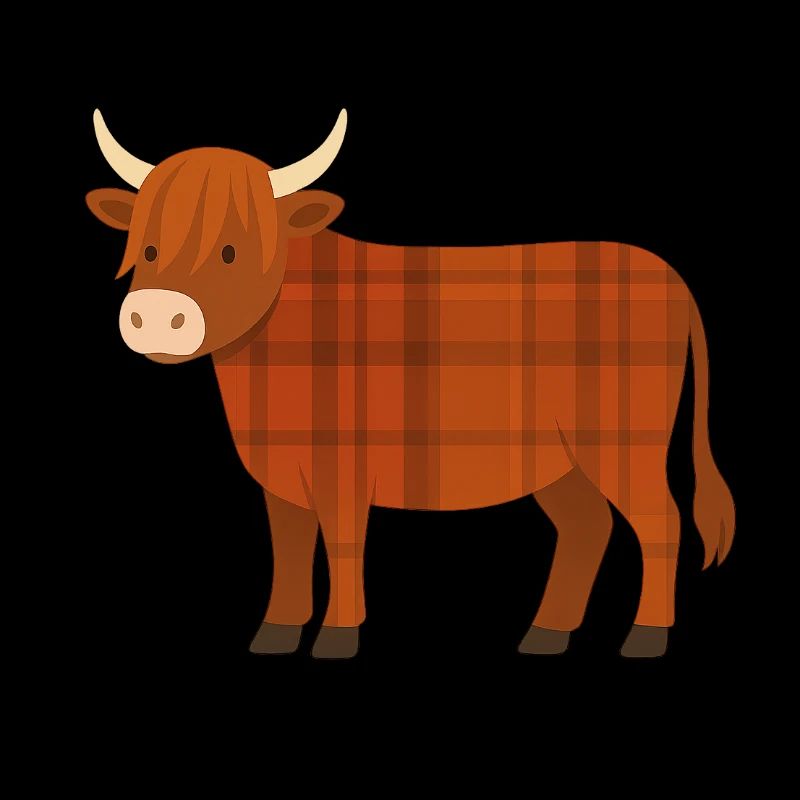 Warme Tartan-Kuh