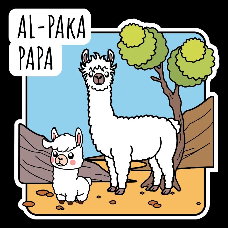 Alpaka Papa mit Alpaka Sohnemann, oder Lama?