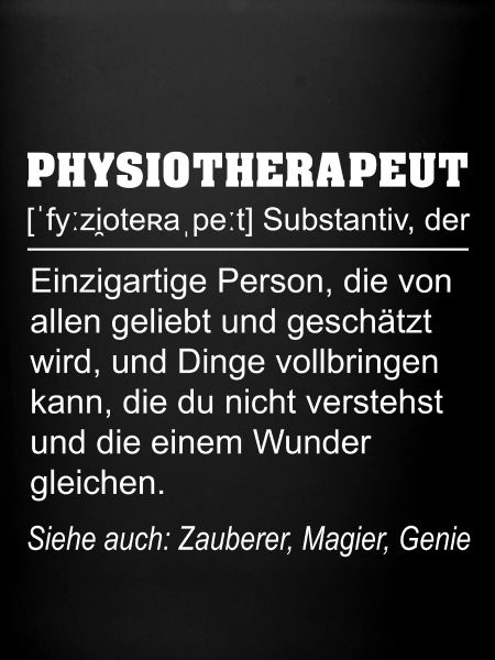Physiotherapist definition funny