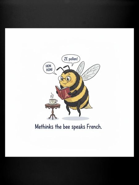 Bee apprend le français : Méthinks