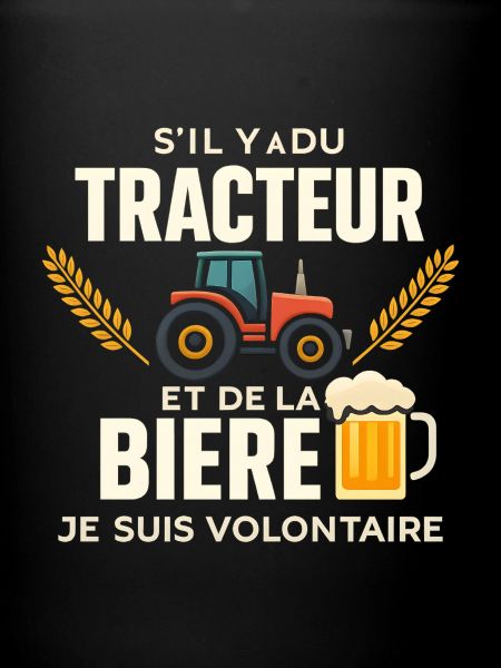 Traktor- und Bierfreiwilliger