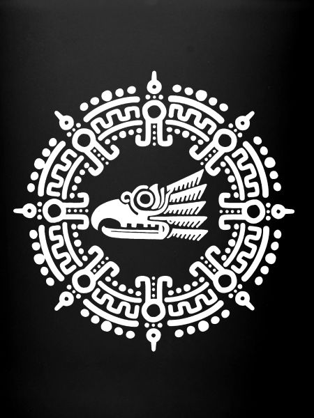White Aztec symbol