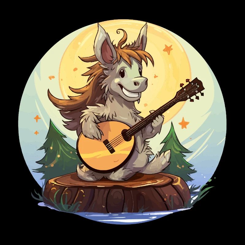 Guitariste de Moonlight Donkey
