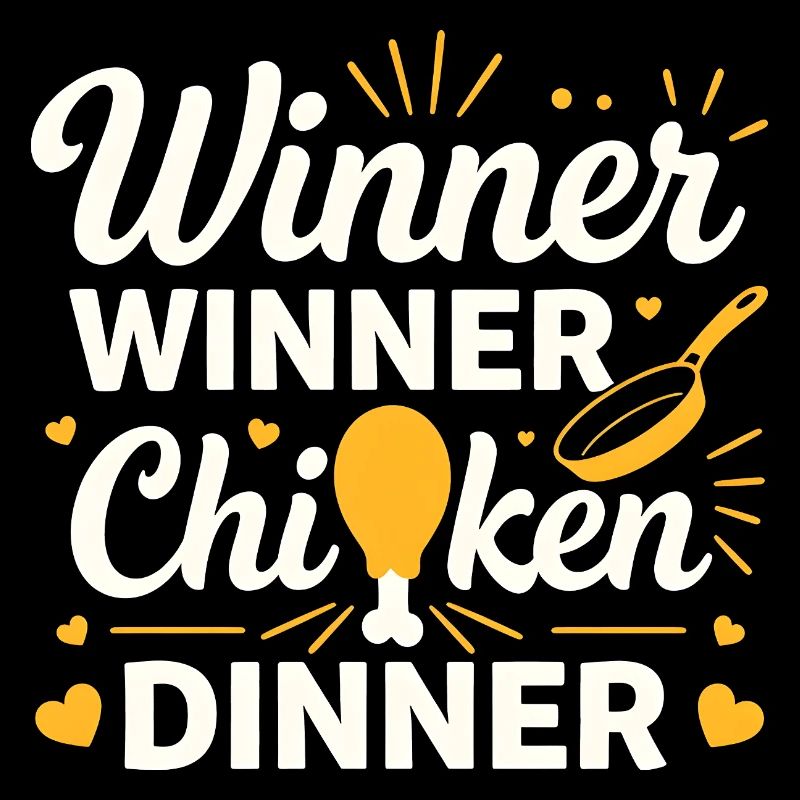 Gewinner-Hühnchen-Dinner-T-Shirt
