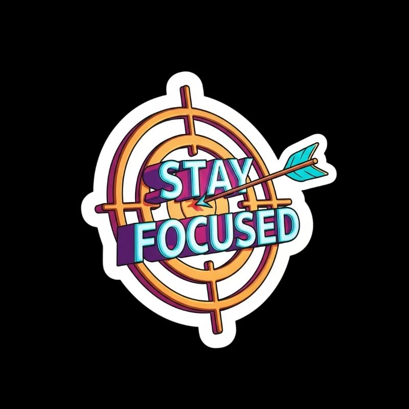 Cible de tir à l’arc Reste Concentré