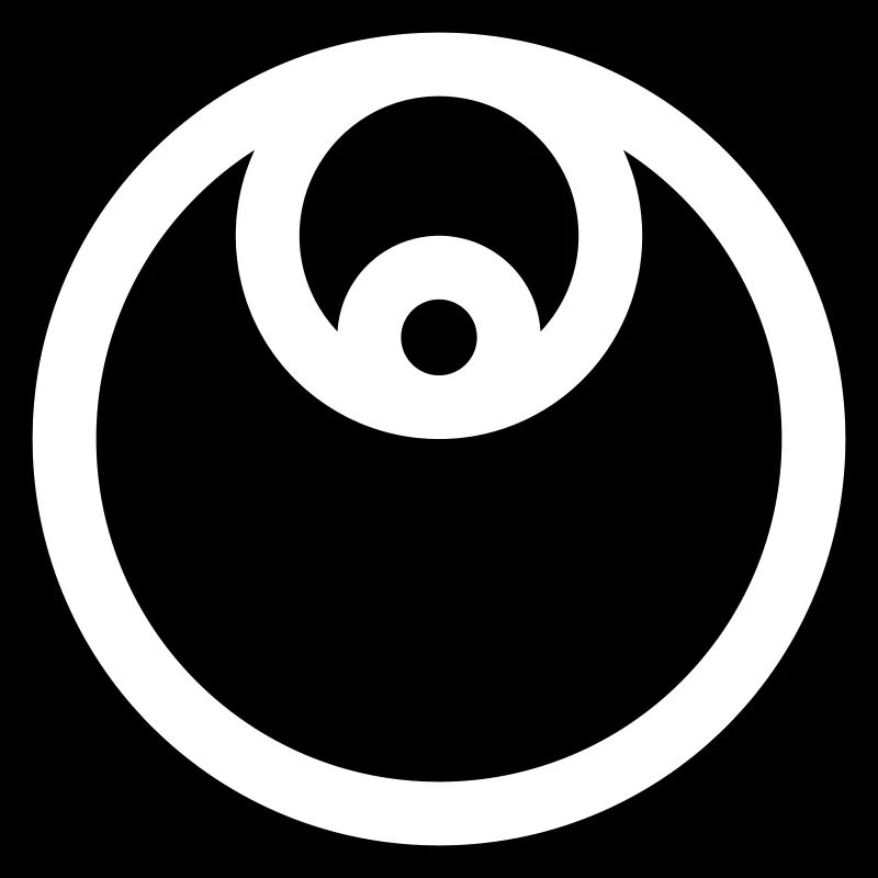 Emblème circulaire rempli