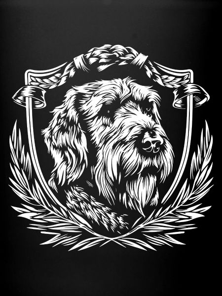 Dog crest line art