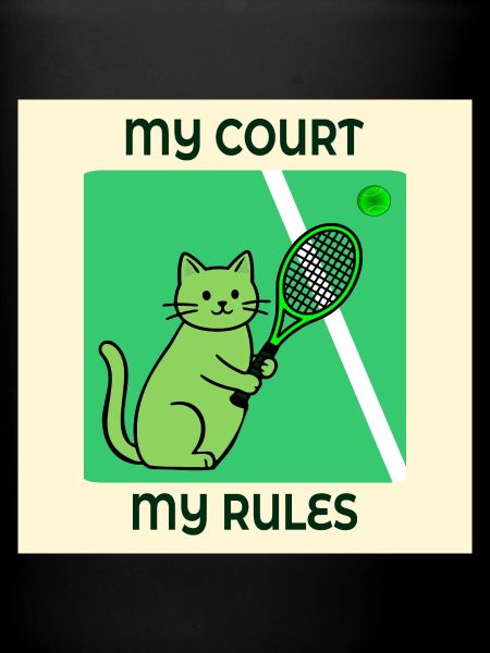 Cat Tennis Player