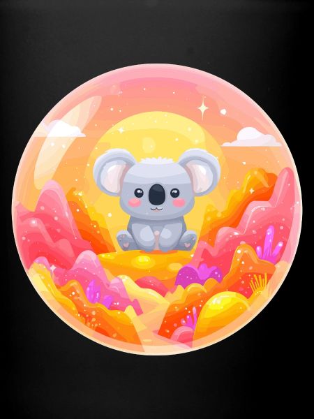 Koala in Neon Wonderland