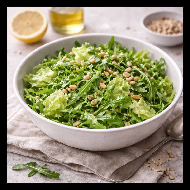 Salade de roquette et de pignons de pin