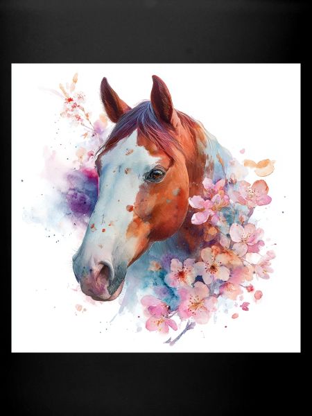Floraison de cheval aquarelle