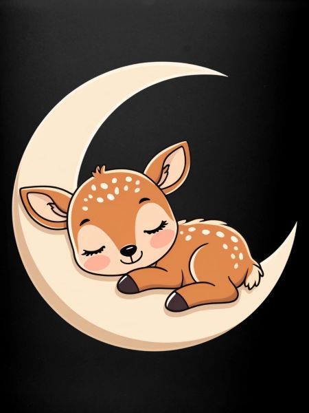 Moon Rest Fawn Sleeping