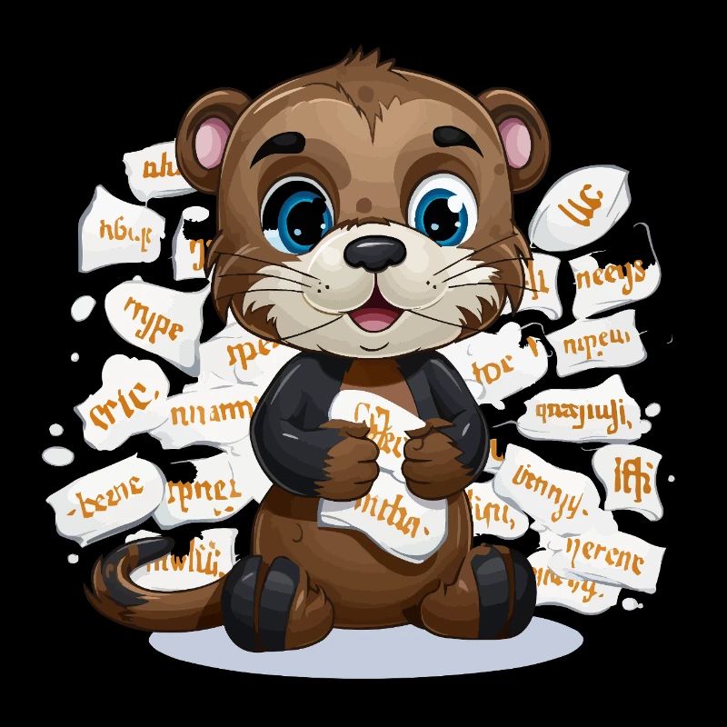 Learning otter with paper chaos