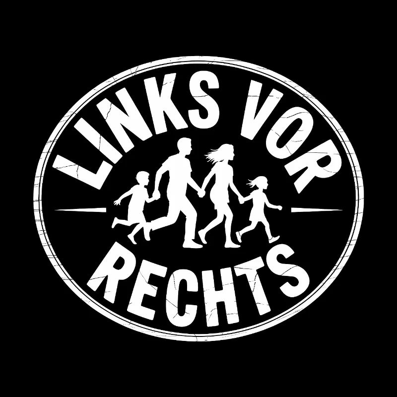 Links vor Rechts - Funny Antifa Spruch