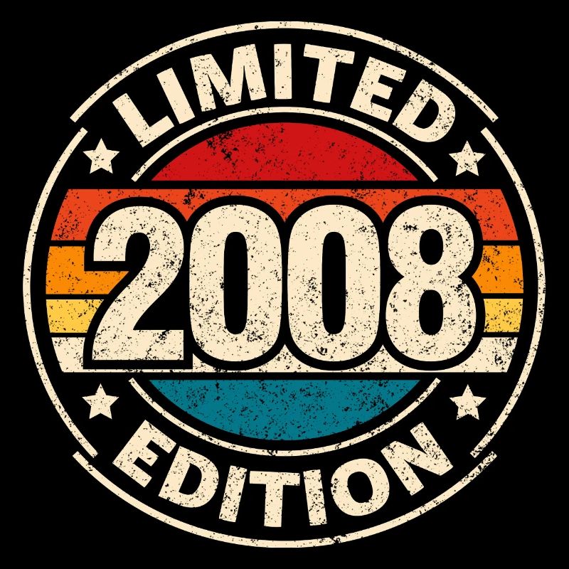 Vintage 2008 – 18. Geburtstag Meilenstein Design